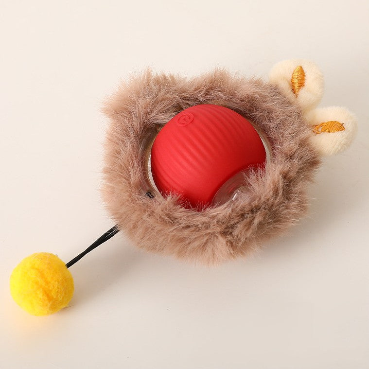 Interaktiver Spielball mit Schwanz für Katzen
